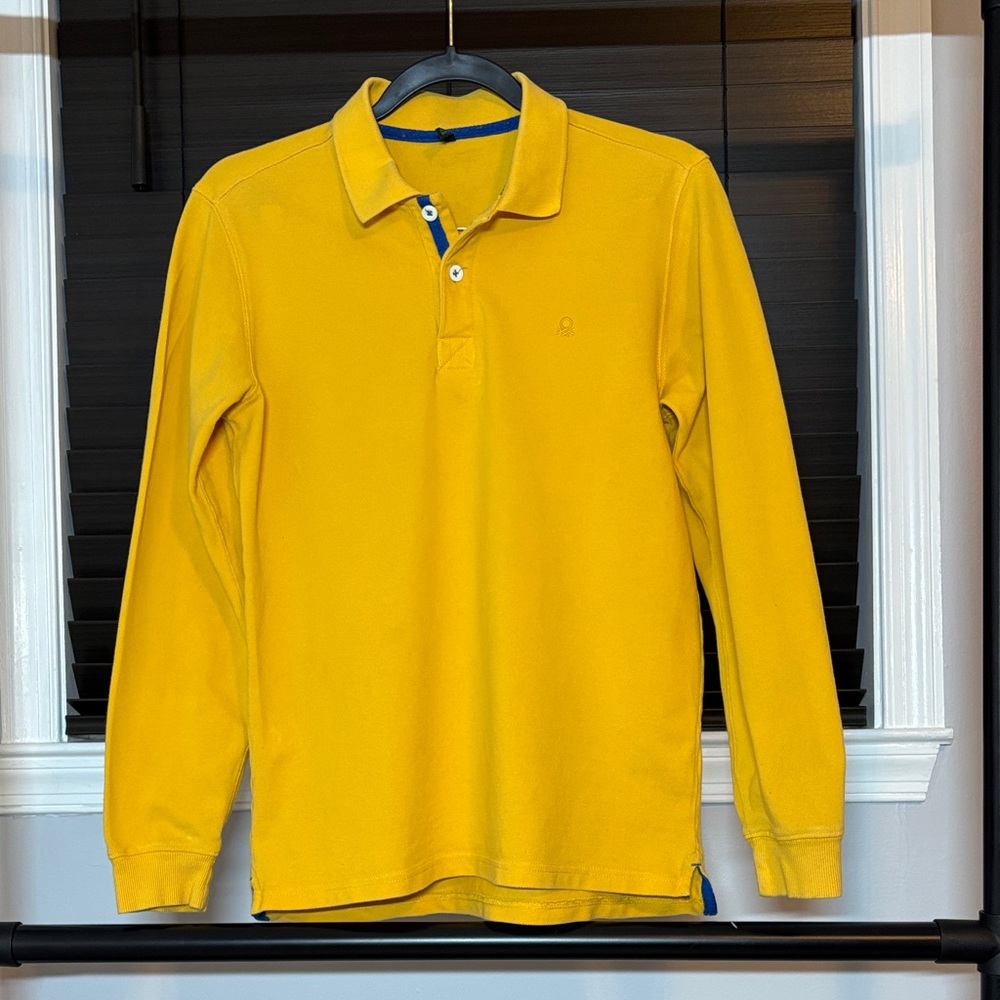 United Colors Of Benetton Yellow Polo Shirt